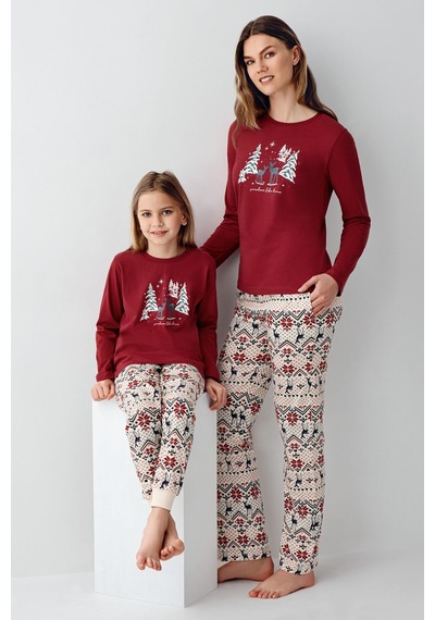 Arnetta Kız Çocuk Kırmızı Pijama Takımı Ar3452-c-v1 Kırmızı