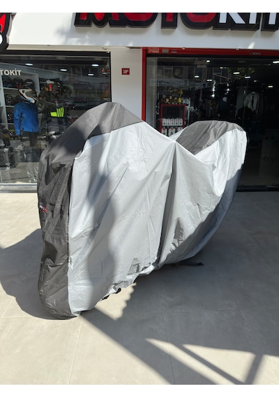 Motokit Universal Büyük Boy Motosiklet Brandası Gri