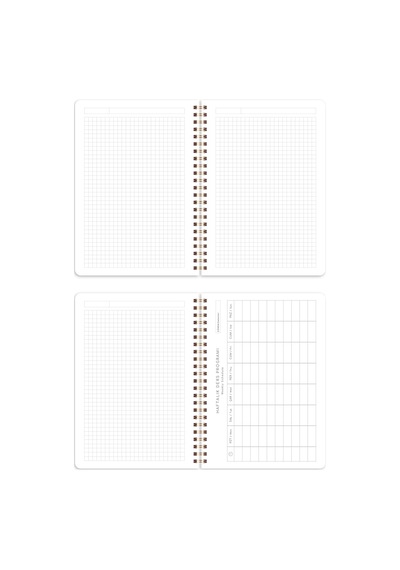 A5 Spiralli Karton Kapak 2 Li Set Kareli Okul Defteri 80 Yaprak, Diğer