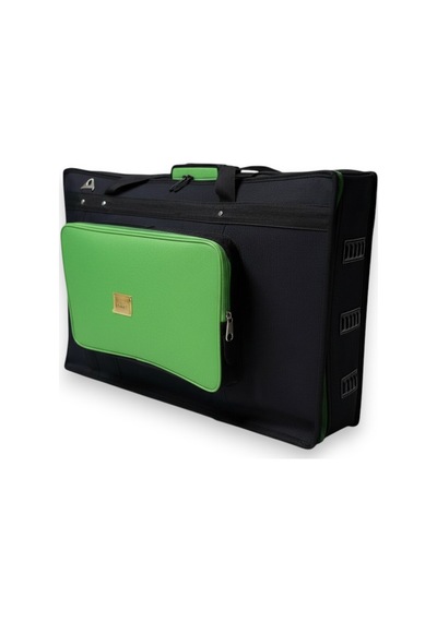 Xdj Rx3 Setup Için Uyumlu Çanta Soft Case Kılıf. Siyah Yeşil.