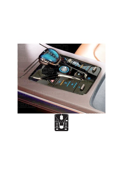 Byd Han Uyumlu Vites Etrafı Piano Black Tpu Koruyucu 6 Lı Set