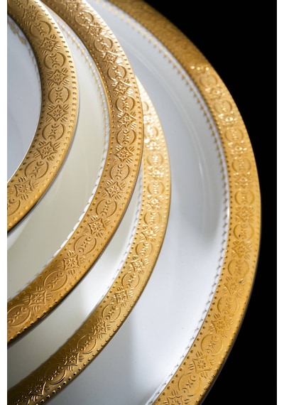Acar Arcadia 58 Parça Yemek Takımı Beyaz/gold