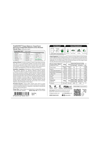 Bıomet Green Balance + Superfood