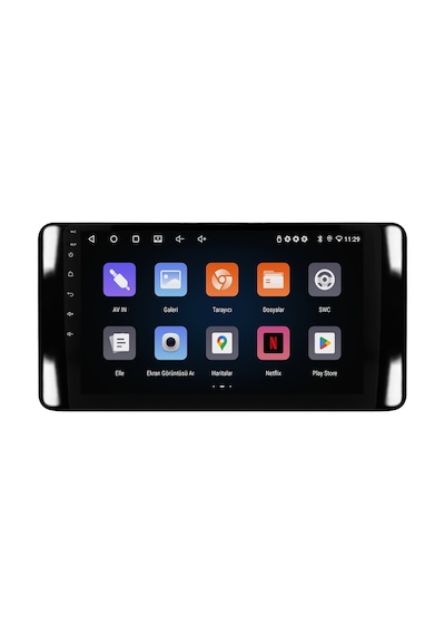 Skoda Scala Android Multimedya Sistemi 2021+ Crv-4946xr Piano Black Çerçeve 10"