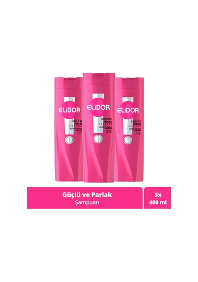 Saç Bakım Şampuanı Güçlü Ve Parlak 400 Ml X3 Tüm Saç Tipleri