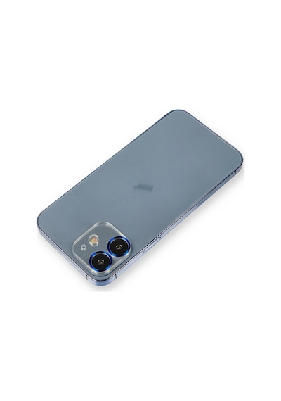 Apple iPhone Uyumlu 12 Metal Kamera Lens Koruma Cam - Mavi