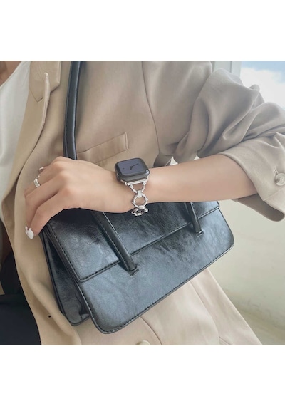 Apple Uyumlu  Watch 40 MM Krd-56 Halka Tasarım Metal Kordon