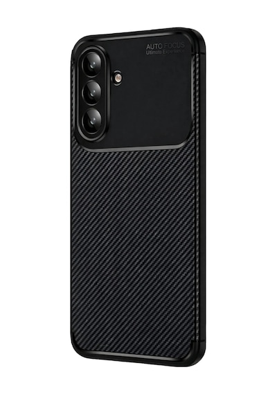 Samsung Galaxy  Uyumlu,  S26 Fe Kılıf Karbon Silikon Case Siyah