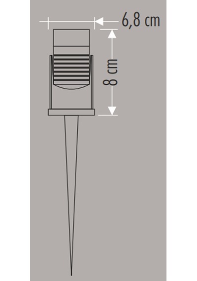 Elektrikle Çalışır 10 Watt Amber Işık Ampul Dahil Metal Gövde Fonksiyonlu Bahçe Duvar Ve Çim Armatür Amber