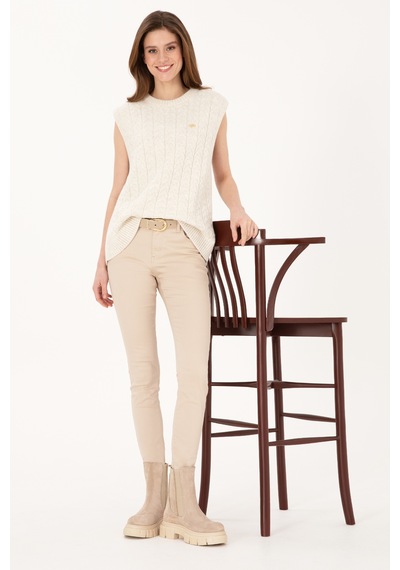 U.S. Polo Assn. U.s. Polo Assn. Kadın Süveter 50317560-vr256 İnci