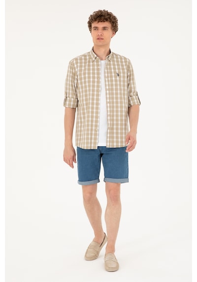 U.s. Polo Assn. Erkek Açık Haki Gömlek Desenli 50288665-vr183 Açık Haki U.s. Polo Assn. Erkek Açık Haki Gömlek Desenli 50288665-vr183 Açık Haki