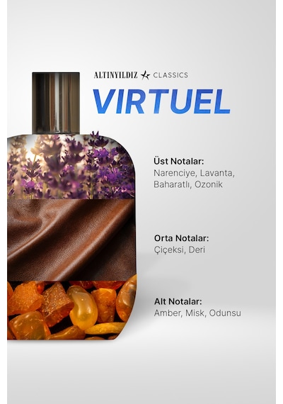 Altınyıldız Classics AC Virtuel Erkek Parfüm EDP 100 ML + Duş Jeli 400 ML + Erkek Sprey Deodorant 150 ML