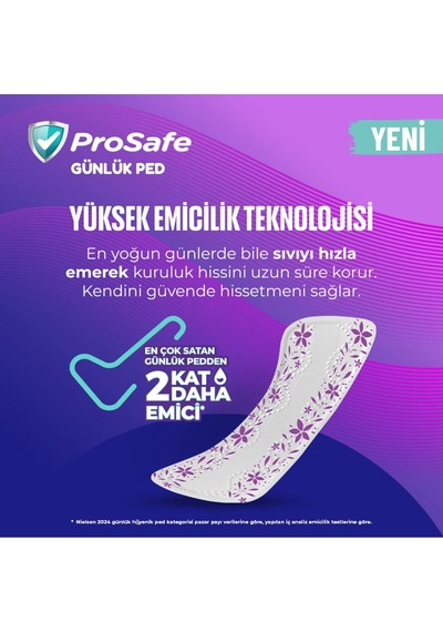Prosafe Günlük Ped Extra Uzun 1200 Adet