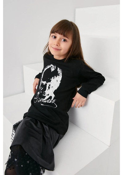 Atatürk Baskılı Unisex Çocuk Body 23mcck322180739-siyah Siyah