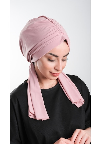 Hürrem Bone Pudra Pratik Hazır Geçmeli Tesettür Bone Kesik Elyaf Sade 2111_06 Pudra Hürrem Bone Pudra Pratik Hazır Geçmeli Tesettür Bone Kesik Elyaf Sade 2111_06 Pudra