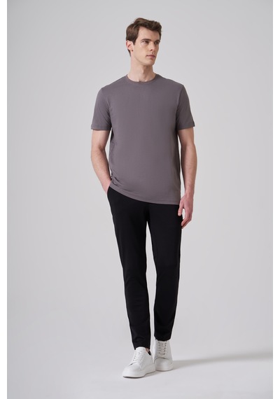Morven Erkek Antrasit Basic Bisiklet Yaka Dynamic Fit Pamuk T-shirt 26yc018008053 Antrasit