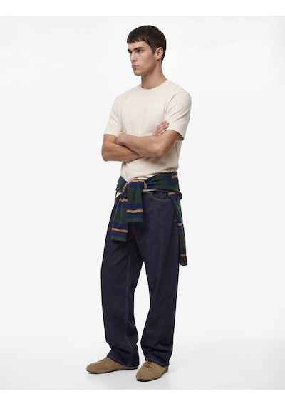 Koton Pamuklu Regular Fit Kısa Kollu Basic Bisiklet Yaka Tişört Ekru 6sam10241mk Ekru