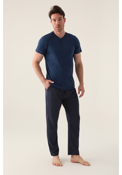 Arnetta Short Koyu İndigo Erkek Pijama Takımı 5274-42707 İndigo