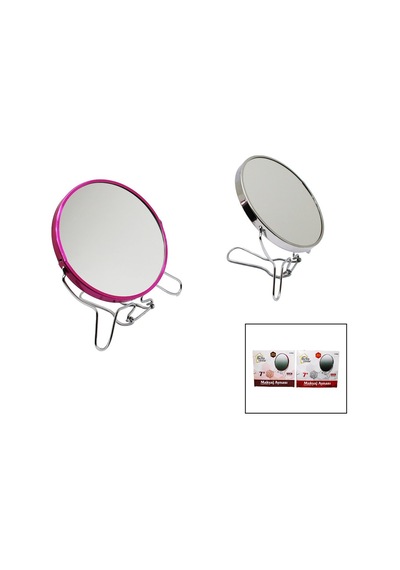 Bella House K-4542 K-0940 Metal Çerçeve Ve Ayaklı Makyaj Aynası 7" Yuvarlak Büyüteçli Çift Yönlü - 12'li Paket Diğer