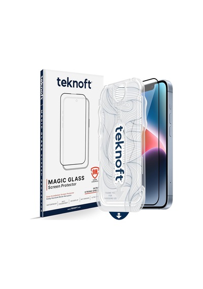 İphone 16e, 14, 13 Pro, 13 İçin Kolay Kurulum Kitli Takılırken Camın Altında Kesinlikle Toz Bırakmayan Ekstra Gü