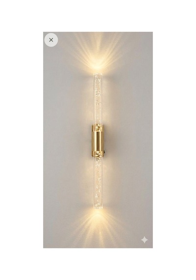 Bubblelight Medium 40 Cm Modern Tasarım Led Aplik - Duvar Lambası - Gold - Pilli - Günışığı Çok Renkli