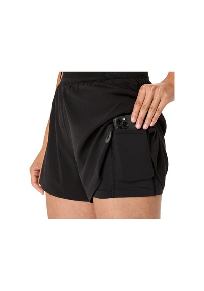 Asics Metarun Splıt Shorts Kadın Black/obsidian Grey Şort 2012d349-001