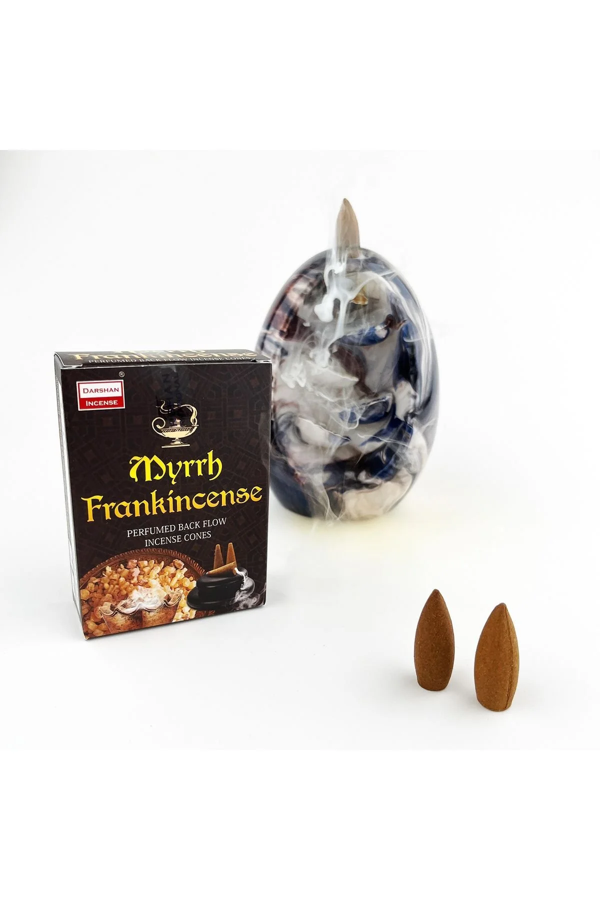 Myrrh Frankincense Geri Akış Back Flow Tütsü 10 Adet