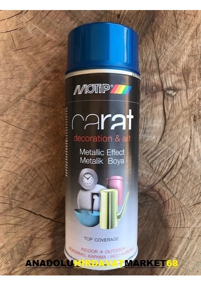 Motip Metalik Mavi Efekt Sprey Boya Metalik Oto Boyası 400 ML