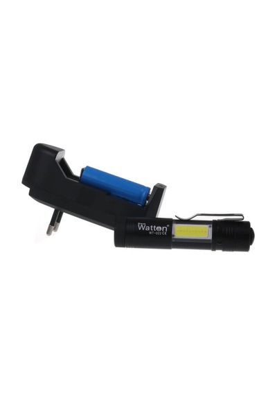 Mini Güçlü Şarjlı Pilli El Feneri Çok Fonksiyonlu Watton Wt-022 N11.12856 Siyah