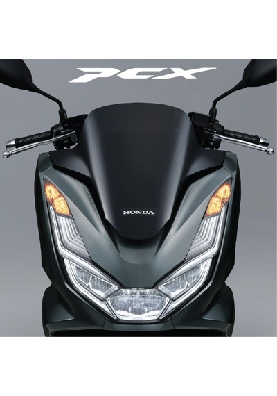 Honda Pcx Ön Far Kaşı Tasarımı Şeffaf Sticker Lacivert