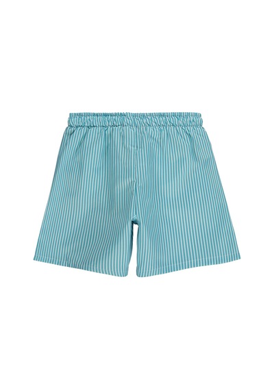 Civil Boys Çizgili 6-9 Yaş Deniz Şort - Yeşil Mint Yeşili