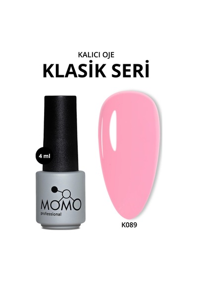 Momo Professional Kalıcı Oje K089 Gülpembe 4 Ml