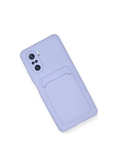 Xiaomi Poco F3 Uyumlu Kılıf Kelvin Kartvizitli Silikon - Lila