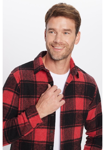 Tudors Erkek Slim Fit Dar Kesim Oduncu Kareli Kışlık Gömlek-31993 Çok Renkli Tudors Erkek Slim Fit Dar Kesim Oduncu Kareli Kışlık Gömlek-31993 Çok Renkli