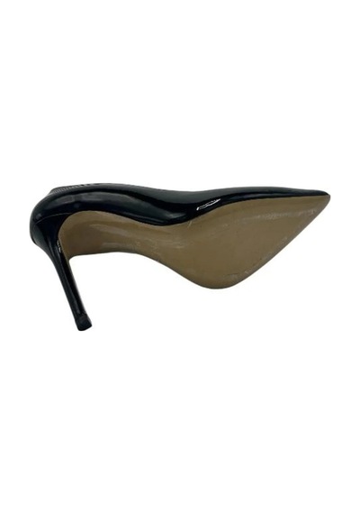 Kemal Tanca 871 9261 Kadın Topuklu Stiletto Siyah Rugan