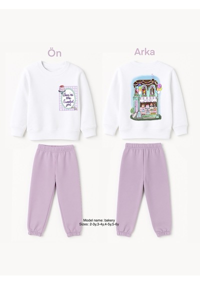 Melomel Bakery Unisex Eşofman Takım Çok Renkli