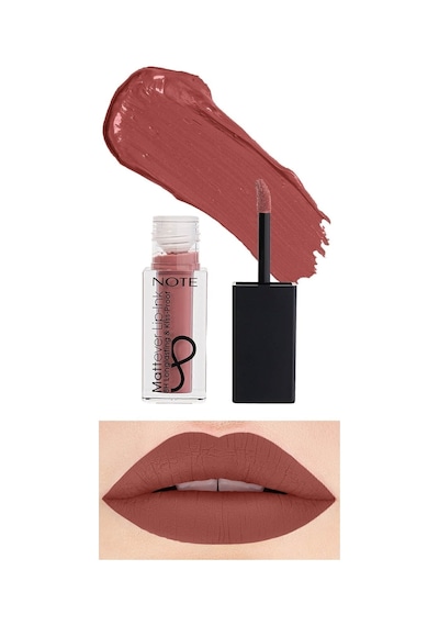 Note Cosmetique Mattever Lip-Ink Mat ve Kalıcı Likit Ruj 08 Antique Pink - Pembe