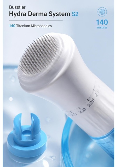 Hydra Derma System 140 Microneedling Serum Applicator 140 İğneli Hydra Needle Cilt Bakım Kalemi Anti Aging Gözenek Sıkılaştırıcı Serum Uygulama Cihazı