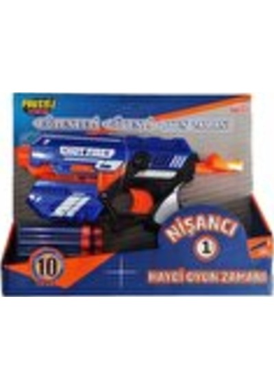 Sünger Mermi Fırlatan Oyuncak Nörf Tabanca Nisanci-1-Nerf