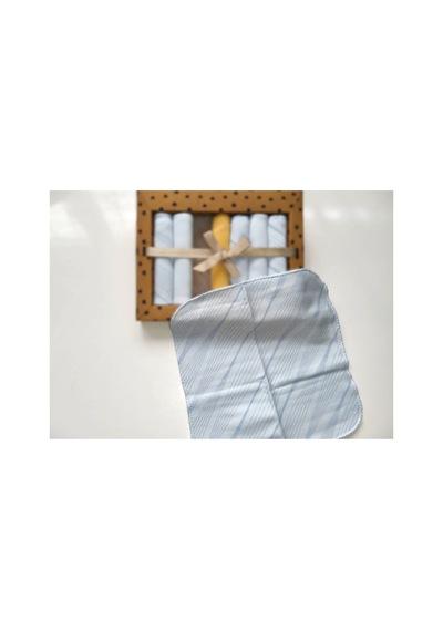 My Baby Kumsal %100 Coton 7li Bebek Ağız Silme Mendili Yeni Sezon Good Babyy Mavi 2083 Diğer