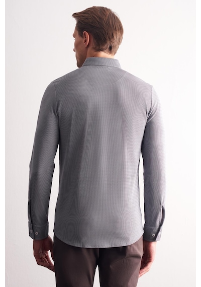 İmza Lacivert - Beyaz Smart Düğmeli Yaka Uzun Kol Cepsiz Slim Fit Casual Gömlek 1004255165 Lacivert - Beyaz İmza Lacivert - Beyaz Smart Düğmeli Yaka Uzun Kol Cepsiz Slim Fit Casual Gömlek 1004255165 Lacivert - Beyaz