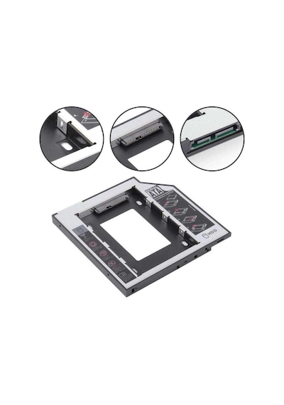 Faween 9.5Mm HDD Caddy Notebook Dvd To SSD Kutu Sata Laptop Notebook Cd
