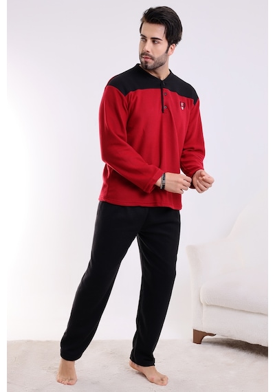 Wordex Falkon 7204 Polar Kışlık Erkek Ev Pijama Takımı Uyku Takımı Bordo Wordex Falkon 7204 Polar Kışlık Erkek Ev Pijama Takımı Uyku Takımı Bordo