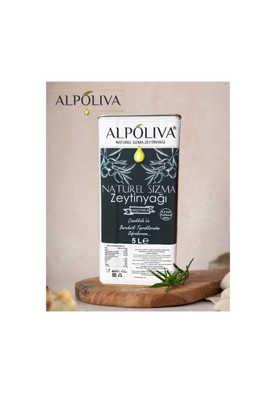Naturel Sızma Zeytinyağı 5 Litre Karşıtarla Bahçemizden Alpoliva