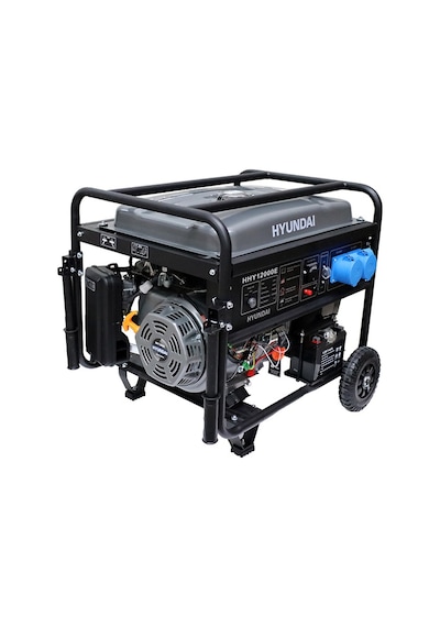 Hyundai HHY12000E 10 Kw Monofaze Marşlı 27l Bakır Sargı 2x32a Benzinli Jeneratör