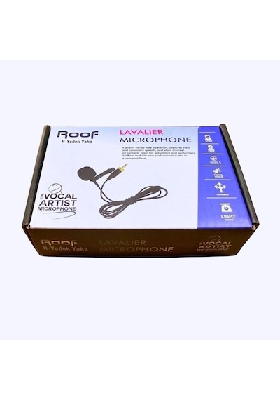 Roof Yedek Yaka Mikrofonu Gold 3.5 Mm Yüzüklü Kutulu