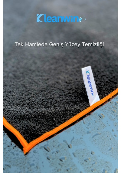 Atlas 50x100cm Premium Mikrofiber Araba Kurulama Bezi Maxi Boy Ultra Emici Oto Kurulama Havlusu