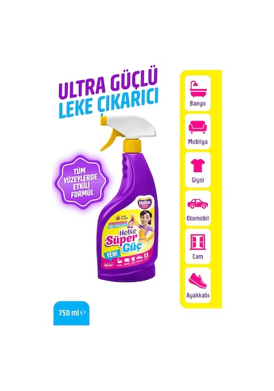 Süper Güç Etkili Leke Çıkarıcı Sprey, 750 Ml, 3'lü Set