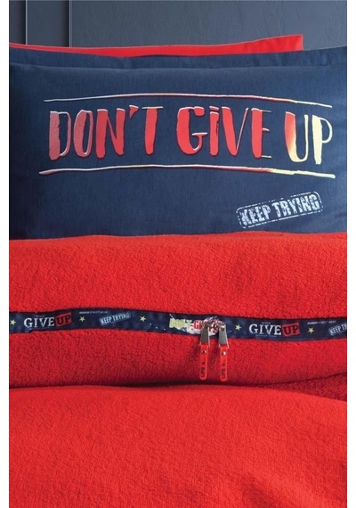 Clasy Welfsoft Çift Kişilik Nevresim Takımı Life Is Kırmızı