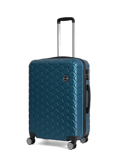 Reymond Luggage Altıgen Abs Seyahat Valizi, Orta Boy Petrol Mavi